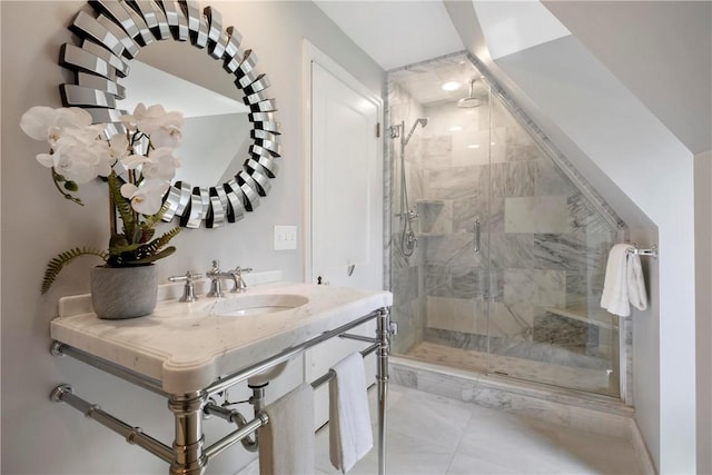 143 N Dr, Fox Chapel, PA 15238 - bathroom with a sink and a shower stall