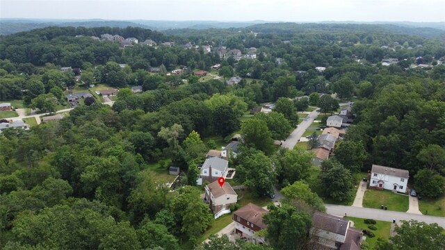 1449 Parkview Dr, Mccandless, PA 15101 - aerial perspective of suburban area with a forest