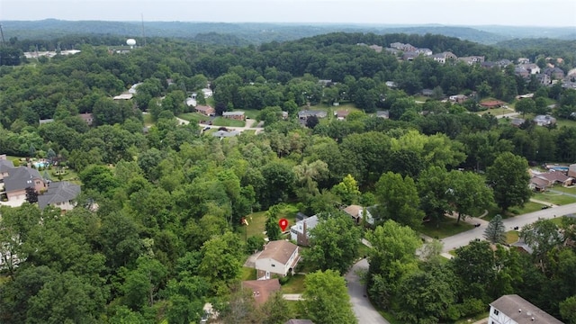 1449 Parkview Dr, Mccandless, PA 15101 - aerial perspective of suburban area with a heavily wooded area