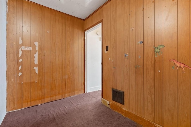 302 38th St, Lawrenceville, PA 15201 - unfurnished room with carpet floors and wooden walls