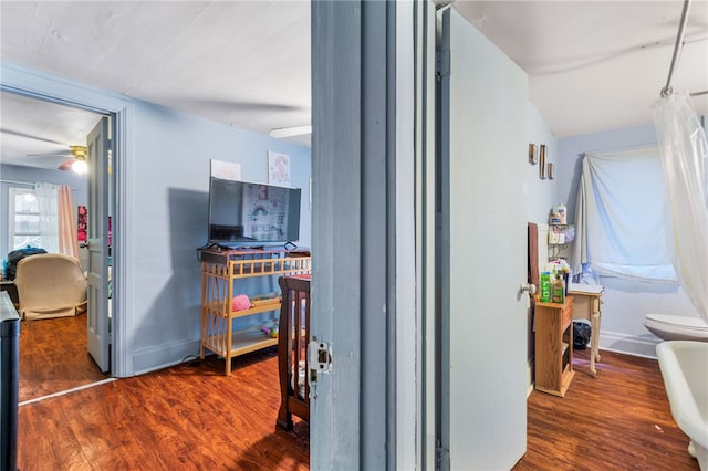 1807 Packer, Mckeesport, PA 15132 - hallway featuring wood finished floors