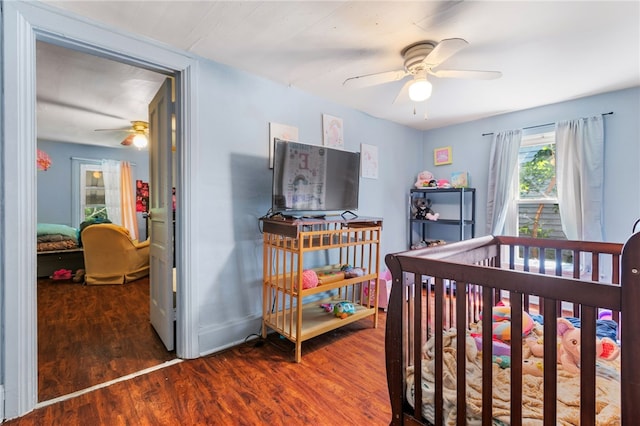 1807 Packer, Mckeesport, PA 15132 - bedroom with wood finished floors and ceiling fan