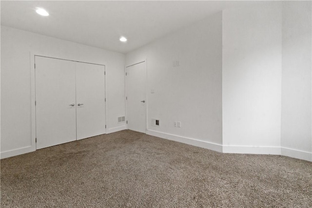 2613 Stella St, South Side, PA 15203 - unfurnished bedroom featuring carpet floors, recessed lighting, and a closet