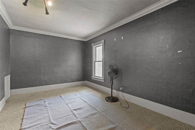 1345 N Tower Rd, Perry Twp, PA 16123 - spare room with crown molding and carpet