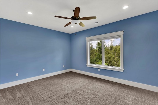106 Orchard Dr, Pine Twp, PA 15044 - carpeted spare room with a ceiling fan and recessed lighting