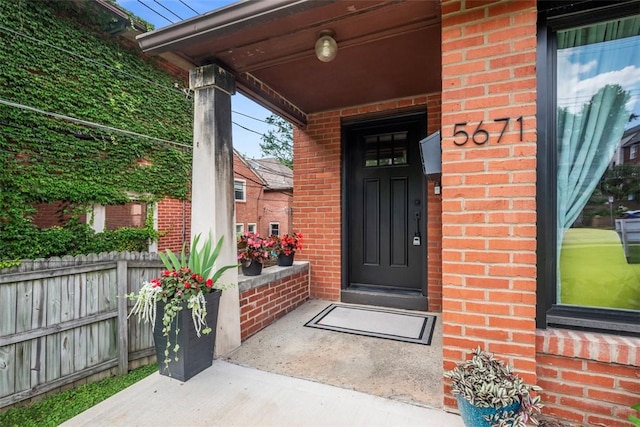 5671 Beacon St, Squirrel Hill, PA 15217 - view of exterior entry featuring brick siding