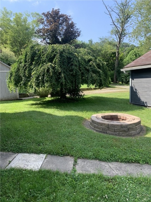 1101 State Route 356, Allegheny Twp, PA 15656 - view of green lawn with a fire pit