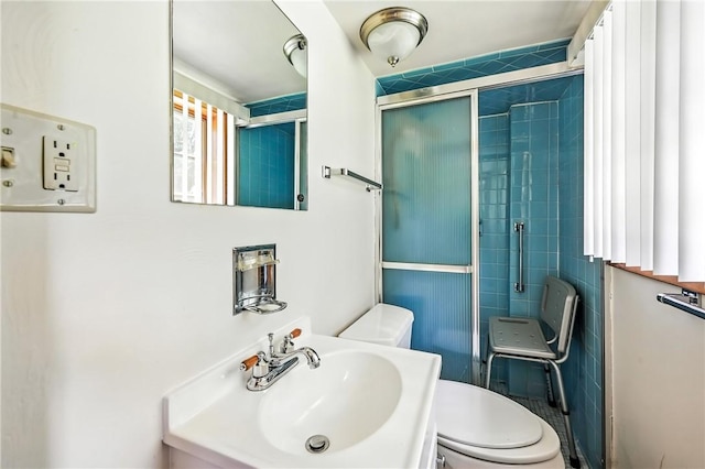 469 Koonce Rd, Hermitage, PA 16148 - bathroom with toilet and a stall shower
