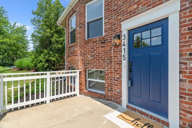 3415 Cedar Glen Dr, West Deer, PA 15101 - entrance to property featuring brick siding and covered porch
