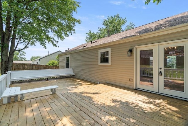 3415 Cedar Glen Dr, West Deer, PA 15101 - wooden terrace with french doors