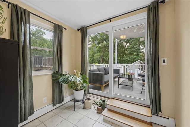 210 Ridge Ave, Ben Avon, PA 15202 - sunroom featuring a baseboard radiator