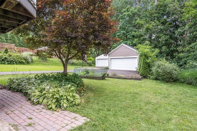 210 Ridge Ave, Ben Avon, PA 15202 - view of yard with a garage and an outbuilding