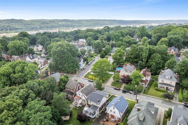 210 Ridge Ave, Ben Avon, PA 15202 - aerial view of property and surrounding area with nearby suburban area and a heavily wooded area