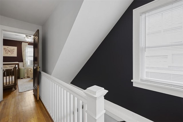 210 Ridge Ave, Ben Avon, PA 15202 - corridor with an upstairs landing and wood-type flooring