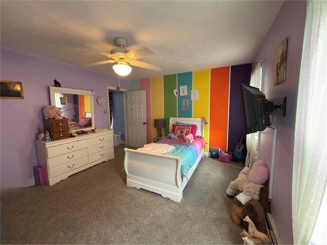 811 Cleveland Ave, Brackenridge, PA 15014 - bedroom with carpet flooring and a ceiling fan