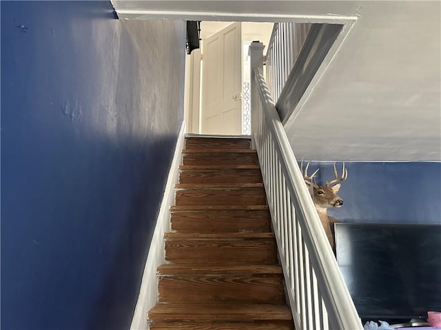 25 E Craig St, Uniontown, PA 15401 - stairs featuring wood finished floors