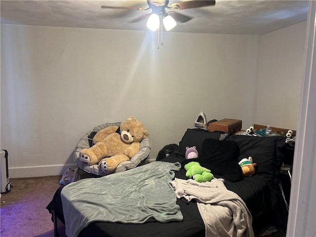 25 E Craig St, Uniontown, PA 15401 - carpeted bedroom with baseboards and ceiling fan
