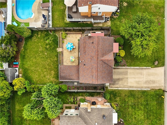 639 Blossom Dr, Baldwin Boro, PA 15236 - drone / aerial view of a pool area