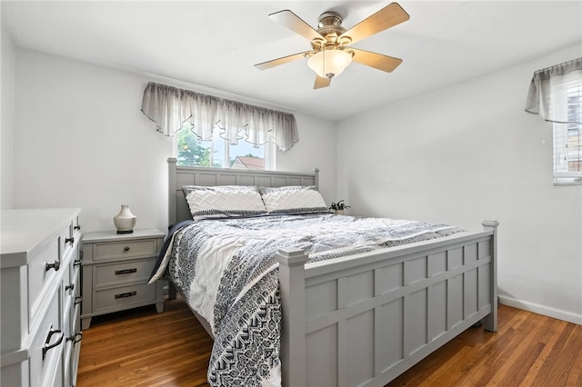 639 Blossom Dr, Baldwin Boro, PA 15236 - bedroom featuring dark wood-style floors and a ceiling fan