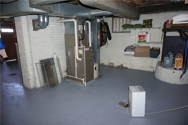 2430 Woodstock Ave, Swissvale, PA 15218 - unfinished below grade area featuring heating unit