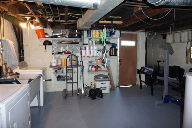 2430 Woodstock Ave, Swissvale, PA 15218 - basement featuring washer and dryer