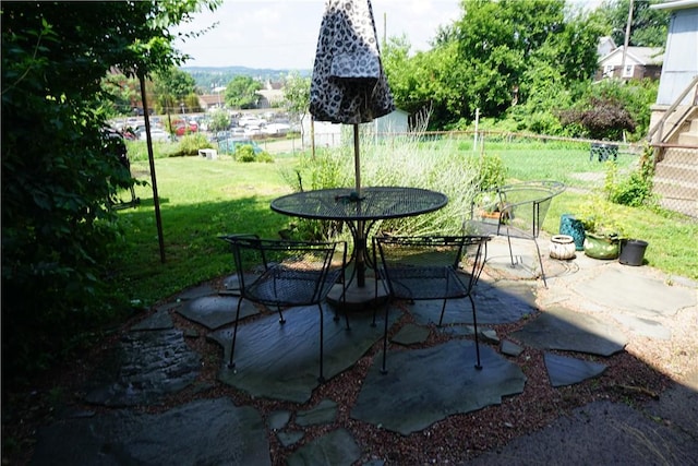 2430 Woodstock Ave, Swissvale, PA 15218 - view of patio / terrace featuring outdoor dining space