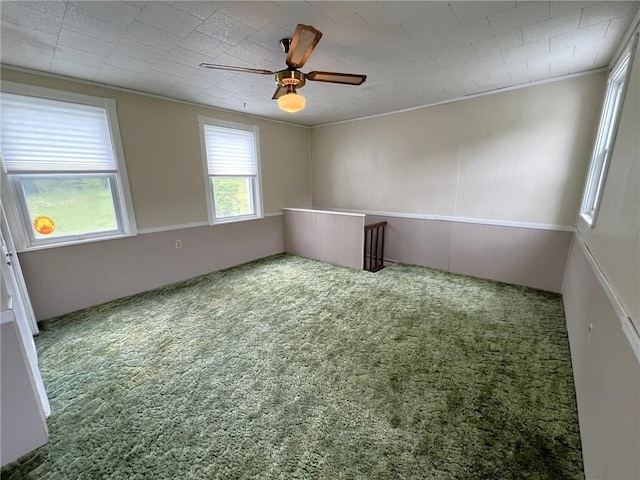328 Thatcher Rd, Fairfield Twp, PA 15944 - unfurnished room with a ceiling fan and carpet