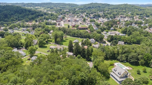 102 Clarks Ln, Adams Twp, PA 16046 - aerial view of property and surrounding area featuring a forest and nearby suburban area