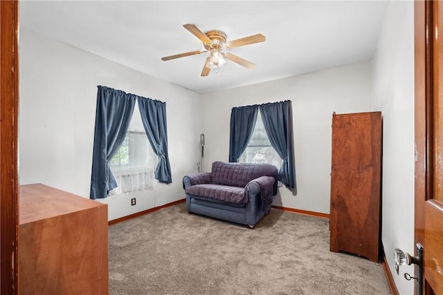 8 Harmar Dr, Cheswick, PA 15024 - living area with carpet flooring and a ceiling fan