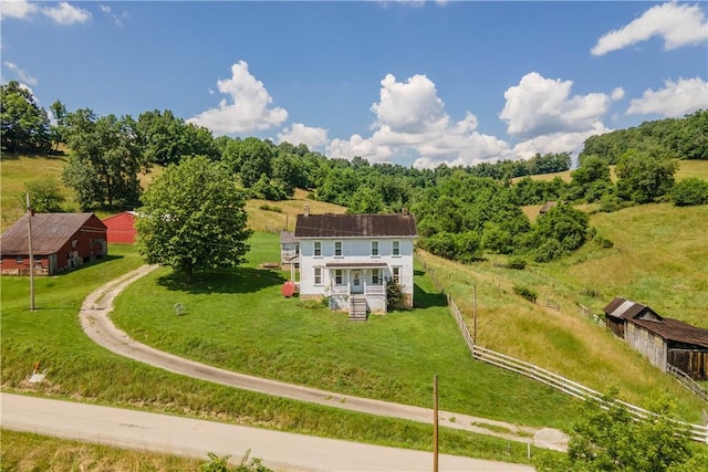481 Dille Run Rd, Morris Twp, PA 15329 - view from above of property