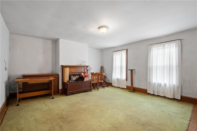 481 Dille Run Rd, Morris Twp, PA 15329 - living area with carpet flooring and baseboards