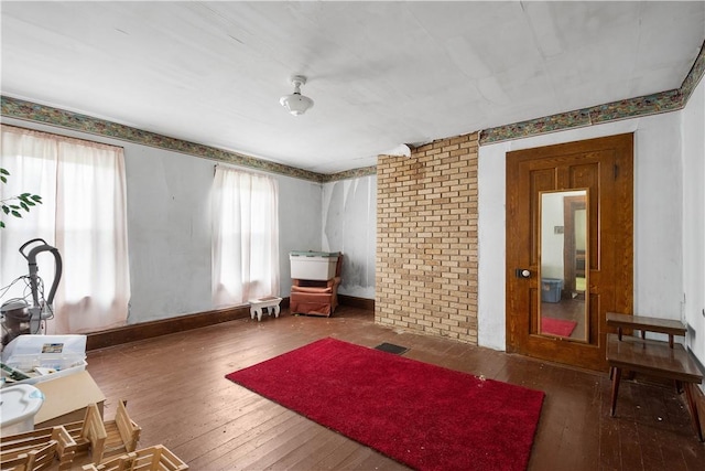 481 Dille Run Rd, Morris Twp, PA 15329 - living area with hardwood / wood-style floors