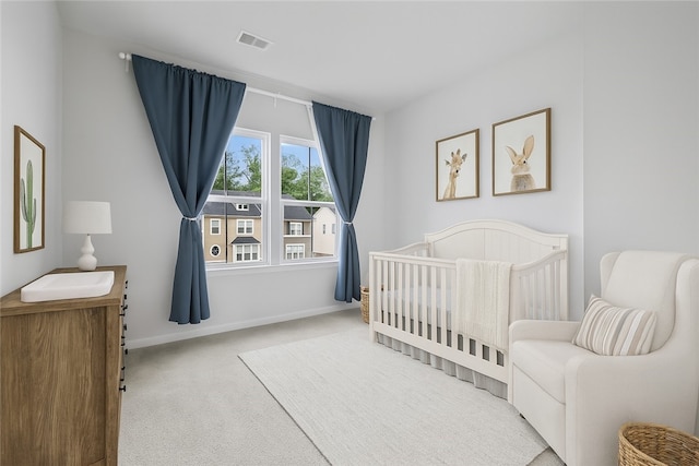 1208 Clear Springs Dr, Cecil, PA 15317 - carpeted bedroom with baseboards and a nursery area