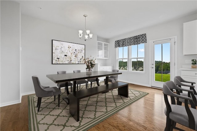 1208 Clear Springs Dr, Cecil, PA 15317 - dining room featuring a chandelier and wood finished floors