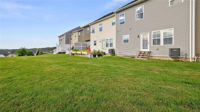 1208 Clear Springs Dr, Cecil, PA 15317 - back of property with entry steps, a lawn, and a residential view