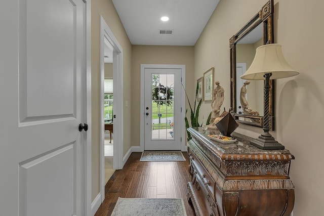 113 Dano Dr Unit 37, Ohioville, PA 15009 - foyer with dark wood-type flooring and baseboards