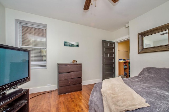 118 S 17th St, South Side, PA 15203 - bedroom with wood finished floors and ceiling fan