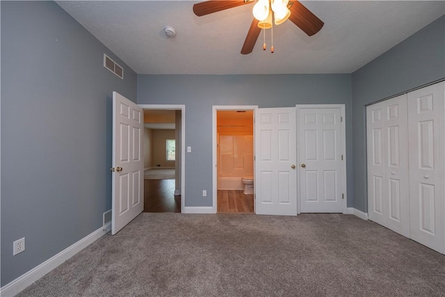 108 Arthur Ct, Richland, PA 15044 - unfurnished bedroom featuring carpet floors, ceiling fan, and connected bathroom