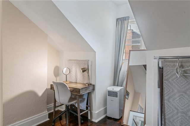 175-177 43rd 1/2 St, Lawrenceville, PA 15201 - home office with dark wood-style floors and baseboards