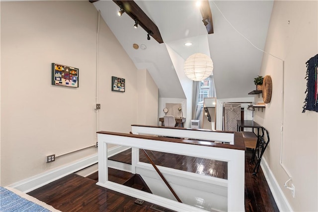 175-177 43rd 1/2 St, Lawrenceville, PA 15201 - bedroom featuring vaulted ceiling and wood finished floors