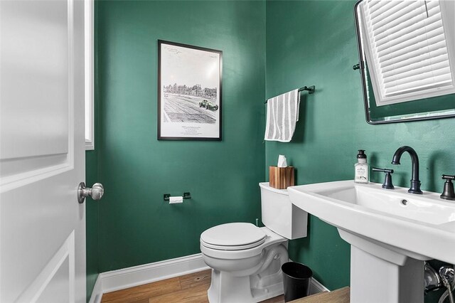 3155 Preston Way, Bridgeville, PA 15017 - bathroom featuring toilet and wood finished floors