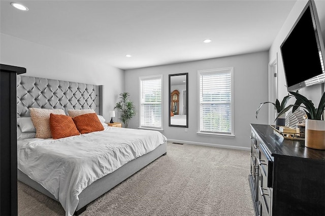3155 Preston Way, Bridgeville, PA 15017 - bedroom featuring recessed lighting and light carpet