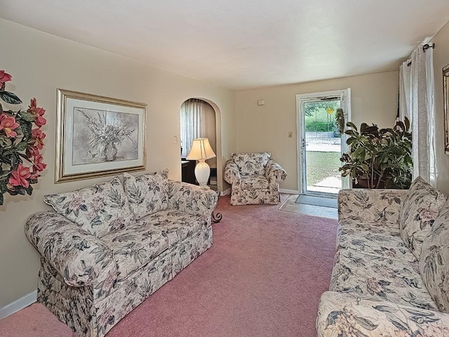 740 Churchill Ave, Penn Hills, PA 15235 - carpeted living area featuring baseboards