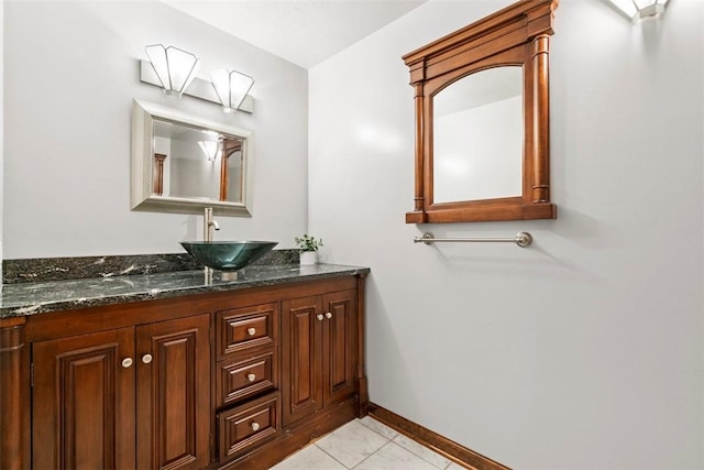 268 Glade Mills Rd, Middlesex Twp, PA 16059 - bathroom featuring vanity and marble finish flooring