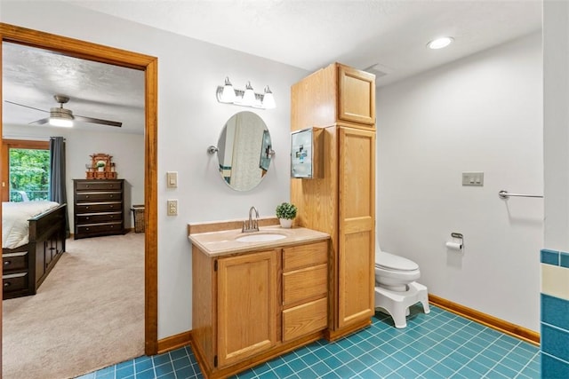 268 Glade Mills Rd, Middlesex Twp, PA 16059 - full bathroom featuring vanity and ceiling fan