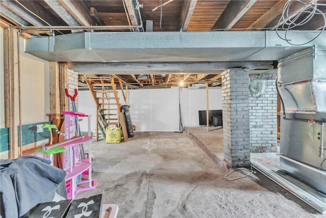 880 Patton St, Monroeville, PA 15146 - unfinished below grade area featuring heating unit