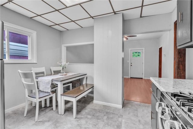 880 Patton St, Monroeville, PA 15146 - dining room with baseboards and ceiling fan
