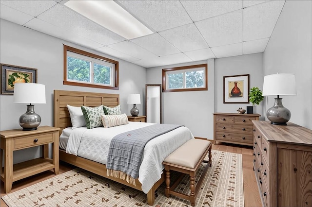 880 Patton St, Monroeville, PA 15146 - bedroom with a drop ceiling and light wood-style floors