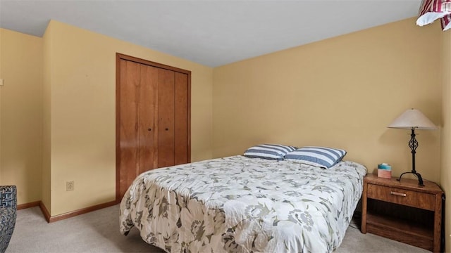 77 Ridgecrest Dr, Wilkins Twp, PA 15235 - bedroom with a closet and light carpet