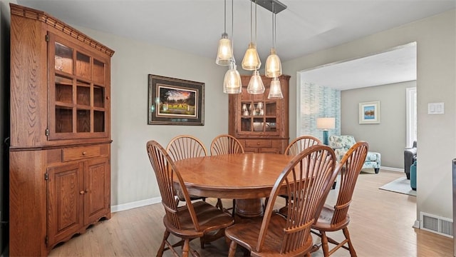 77 Ridgecrest Dr, Wilkins Twp, PA 15235 - dining area with light wood finished floors and baseboards